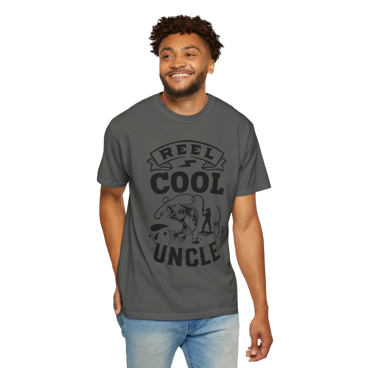 Reel cool uncle: Unisex Garment-Dyed T-shirt