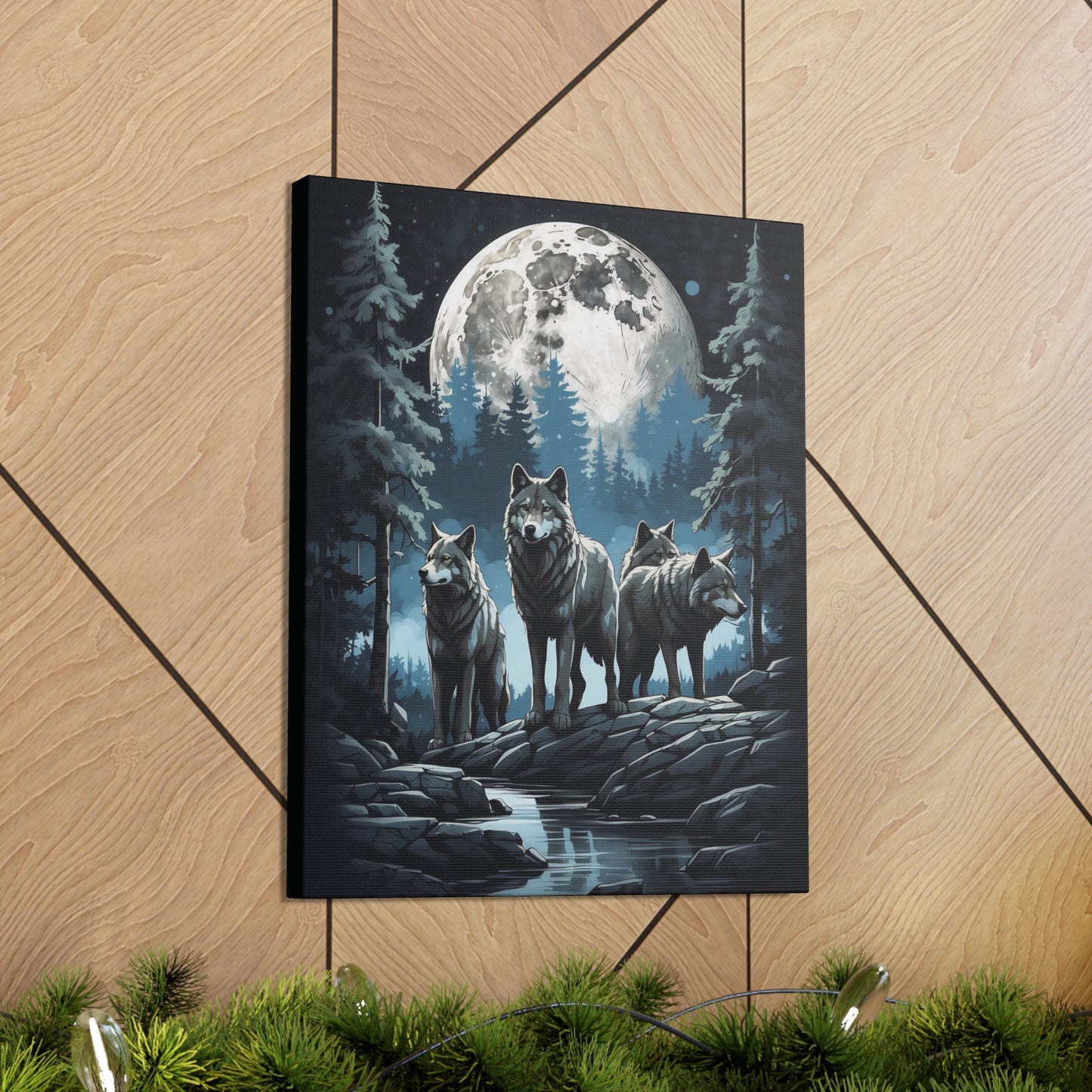 Wolf Pack: Canvas Gallery Wraps