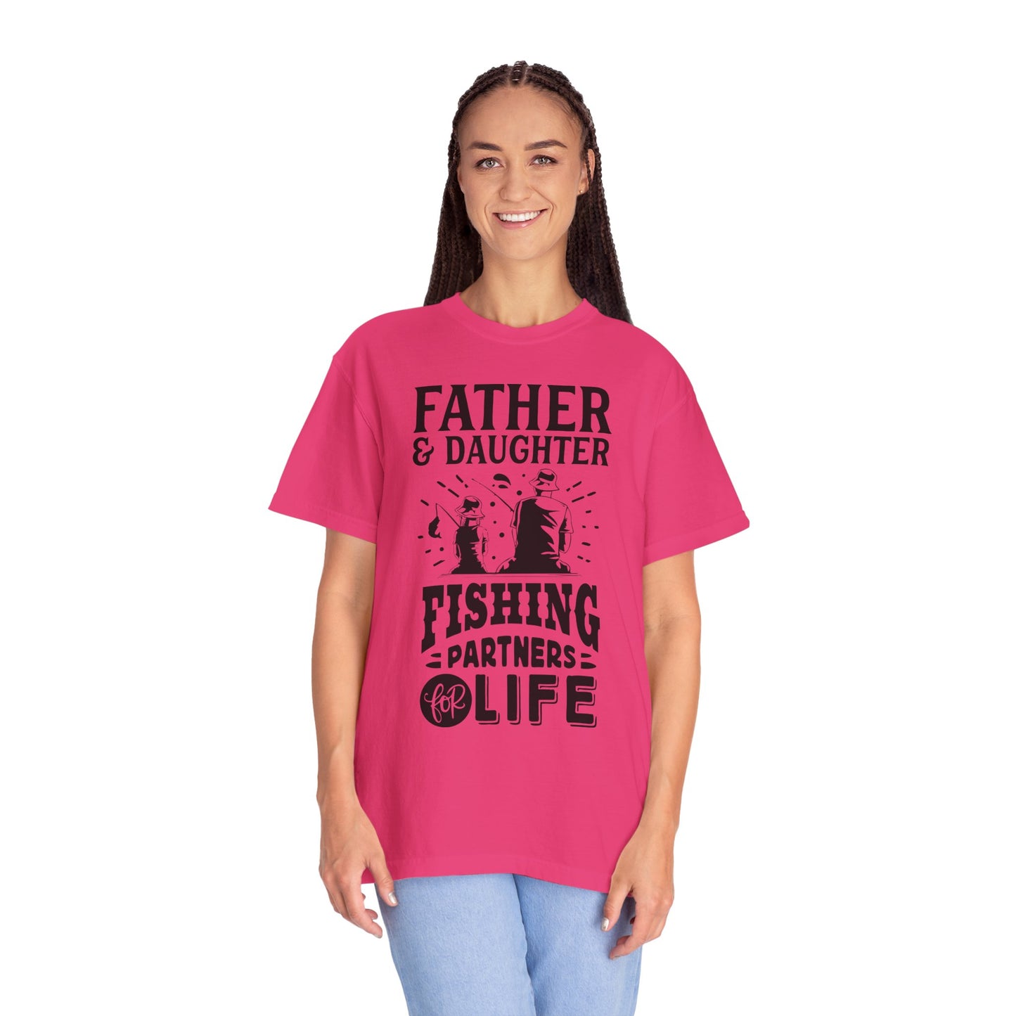 Father and daughter forever: Unisex Garment-Dyed T-shirt