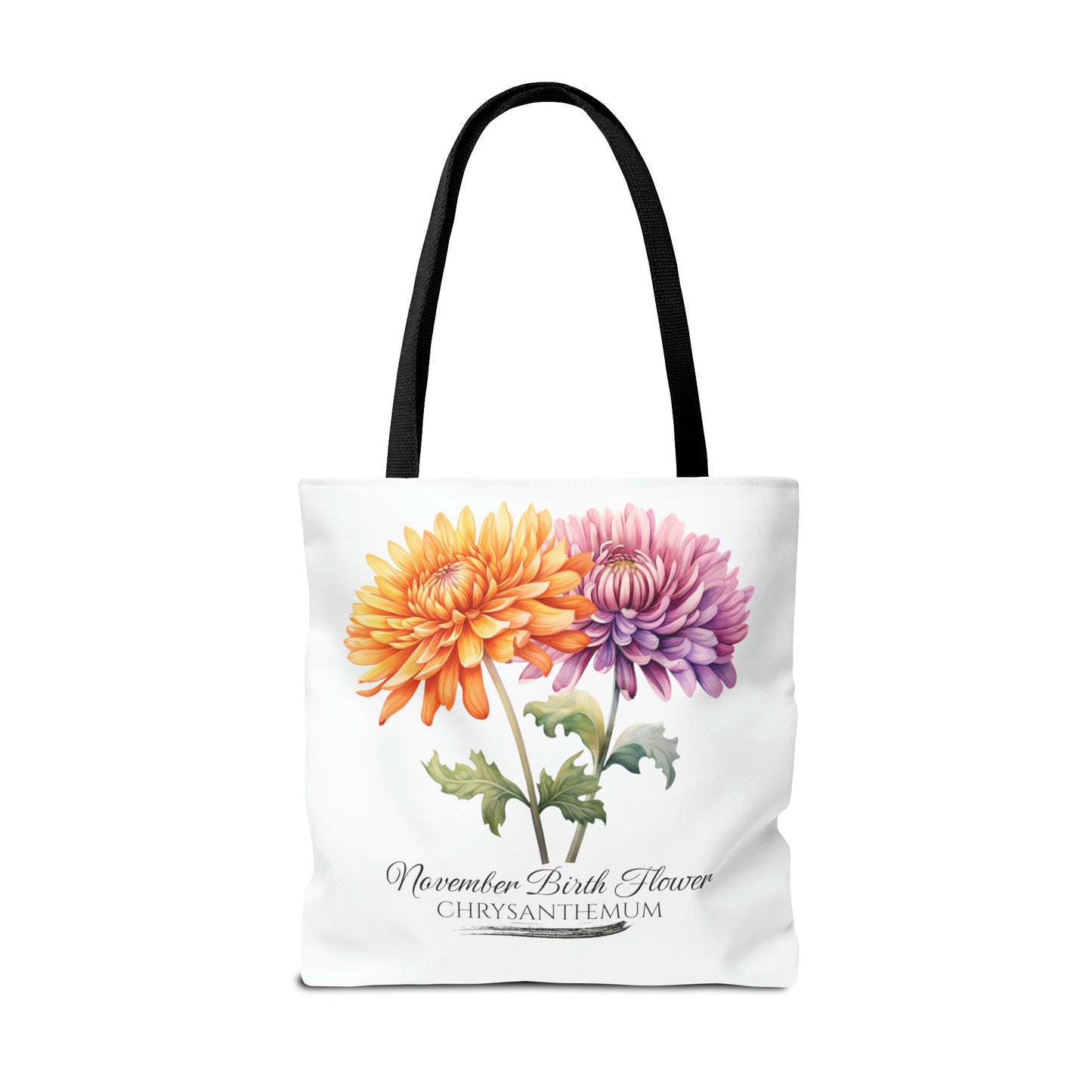 November Birth Flower: Chrysanthemum - Tote Bag (AOP)