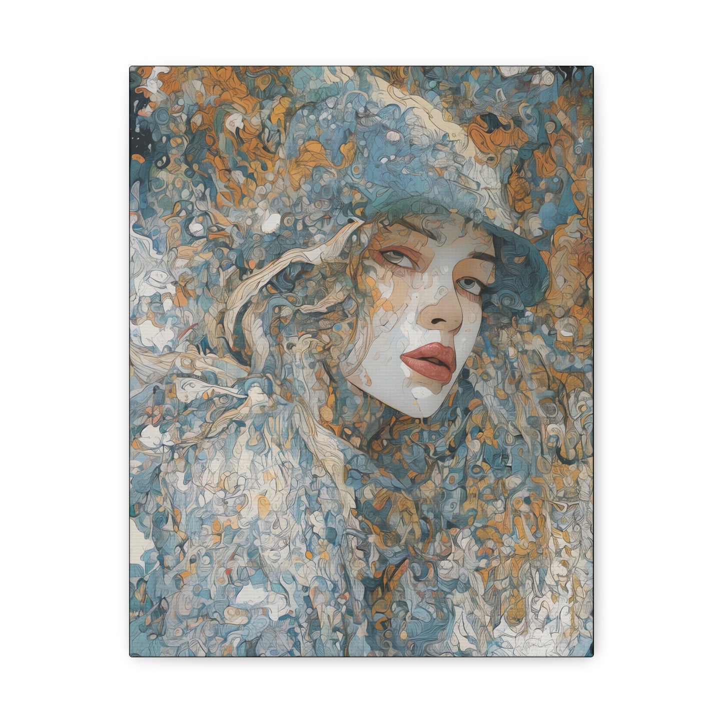 Beautiful Woman Abstract Art: Canvas Gallery Wraps