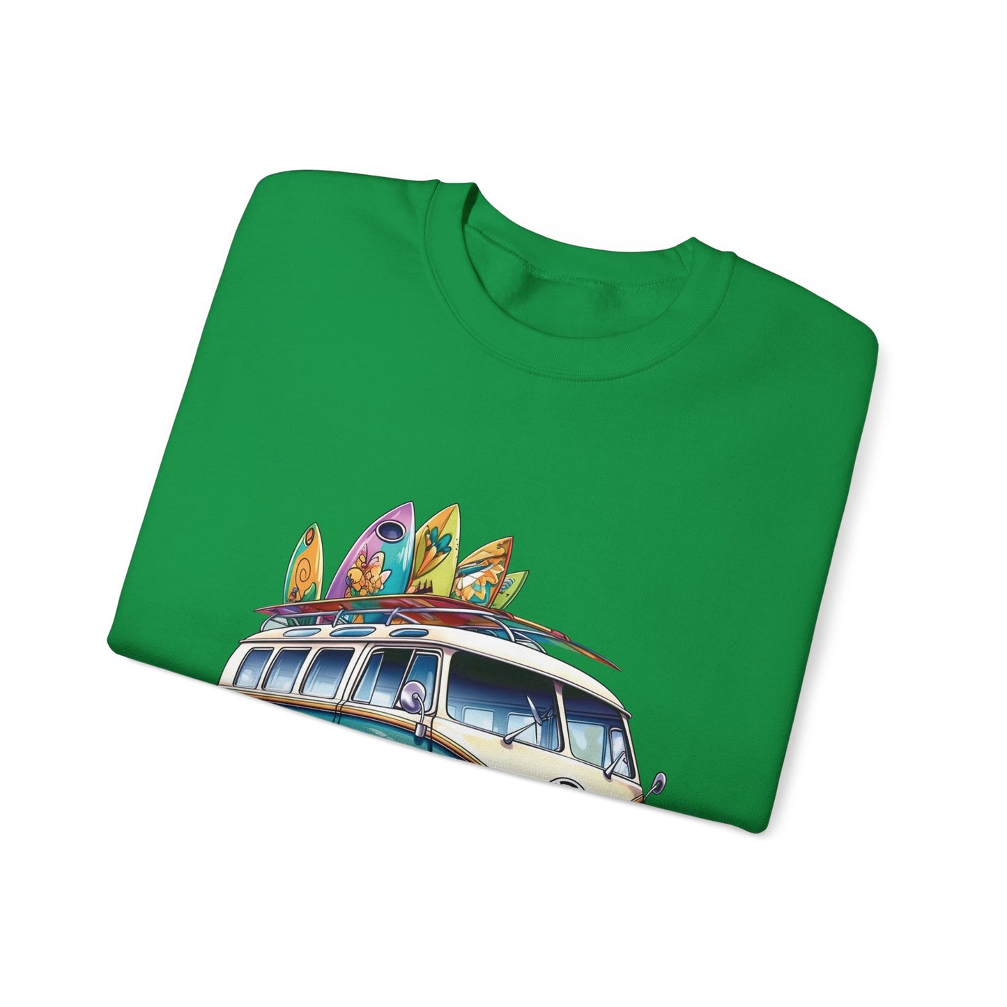 Retro Surf Van - Unisex Heavy Blend™ Crewneck Sweatshirt