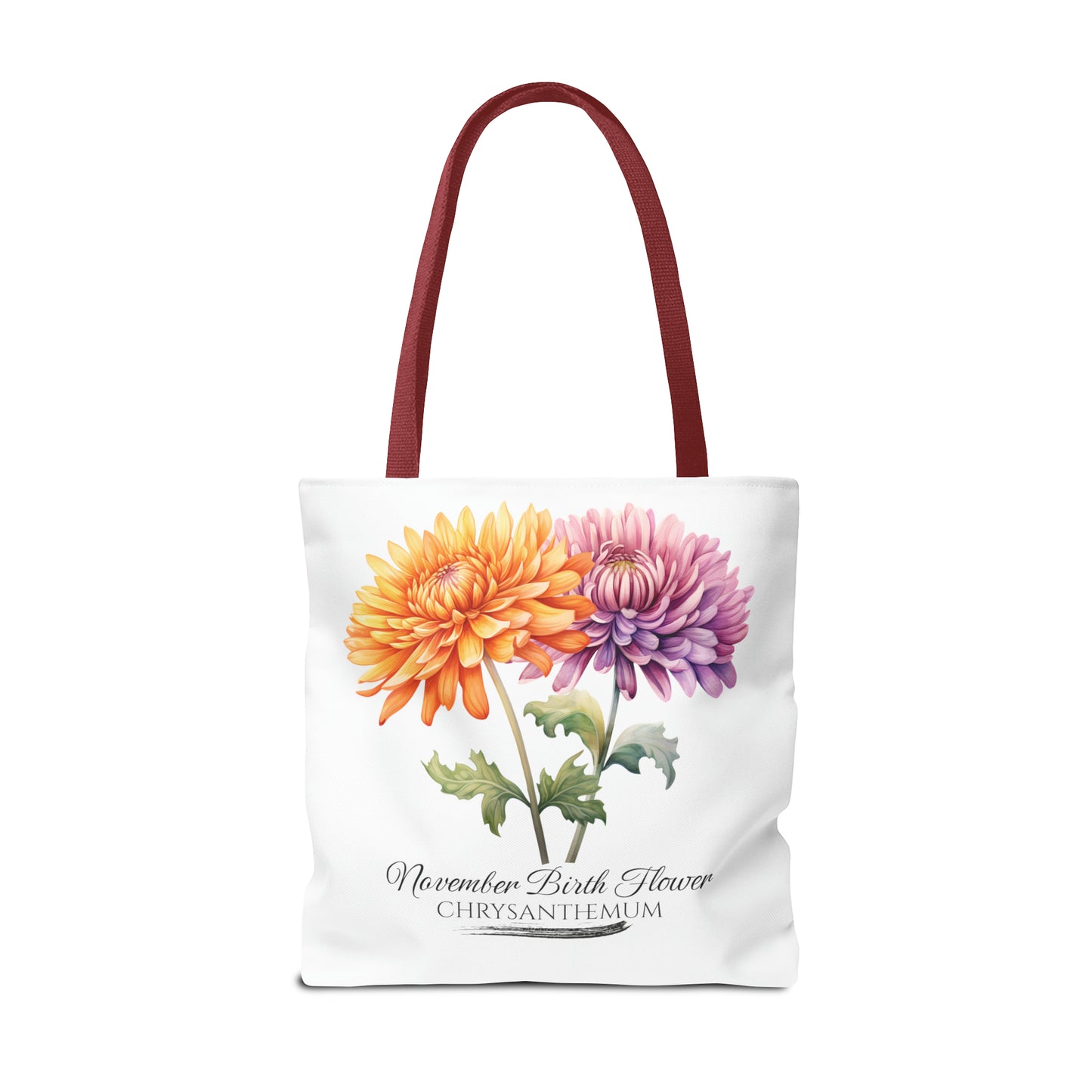 November Birth Flower: Chrysanthemum - Tote Bag (AOP)