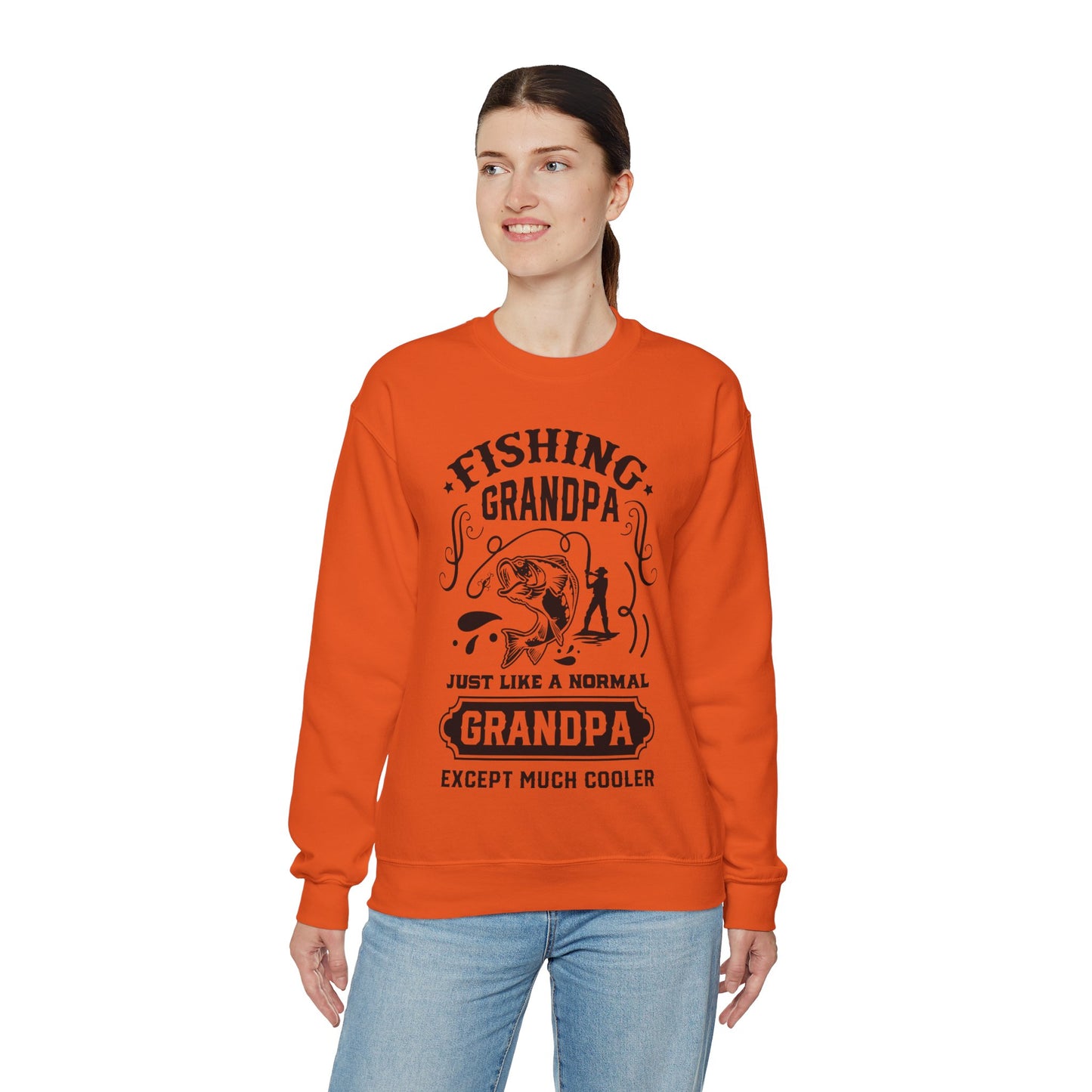 Fishing Grandpa - Unisex Heavy Blend™ Crewneck Sweatshirt