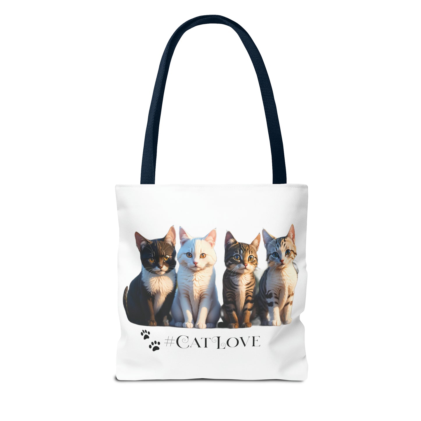 Tote Bag (AOP): #CatLove