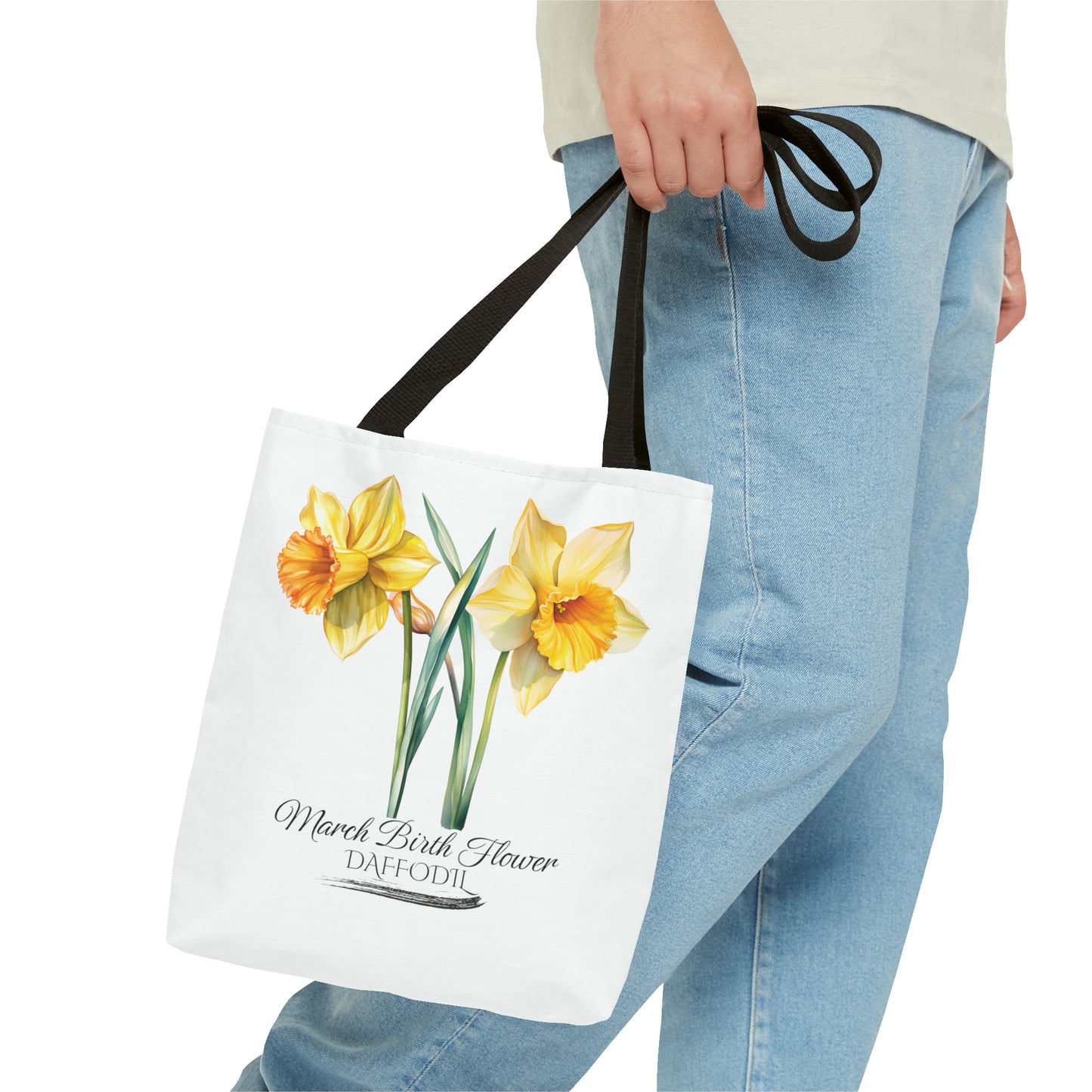 March Birth Flower: Daffodil - Tote Bag (AOP)