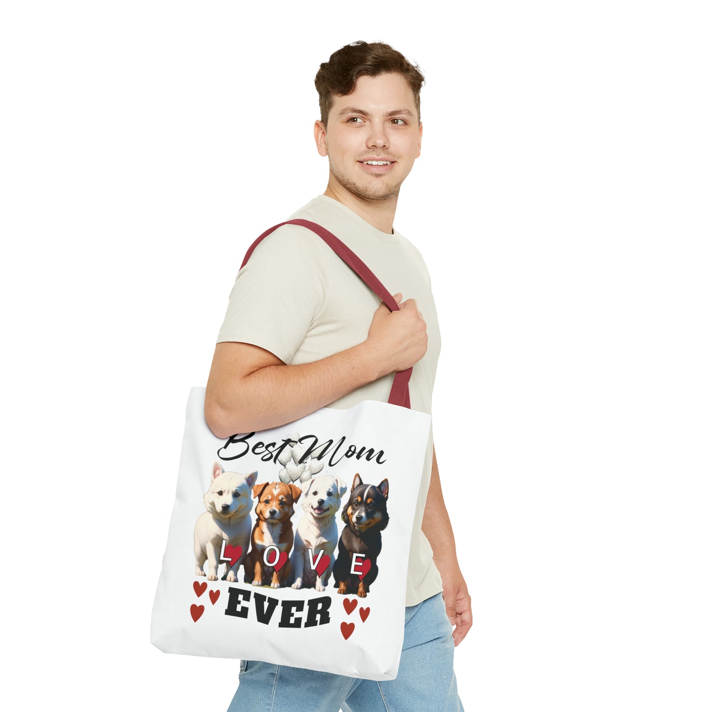 Valentine: Best Mom Ever - Tote Bag (AOP)