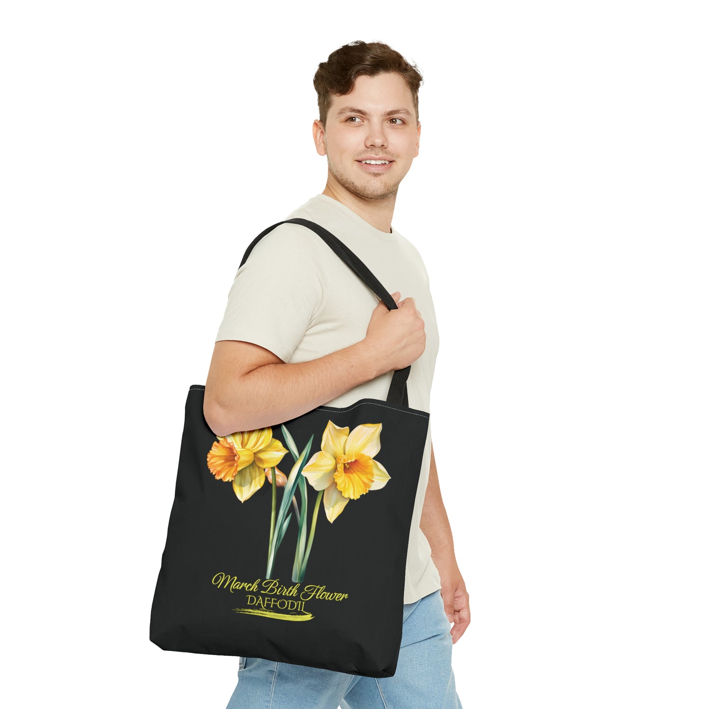 March Birth Flower: Daffodil - Tote Bag (AOP)