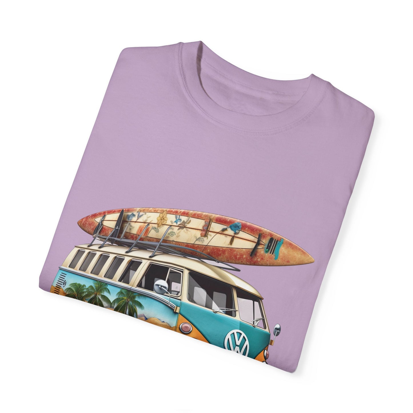 Retro Surf Van: Unisex Garment-Dyed T-shirt