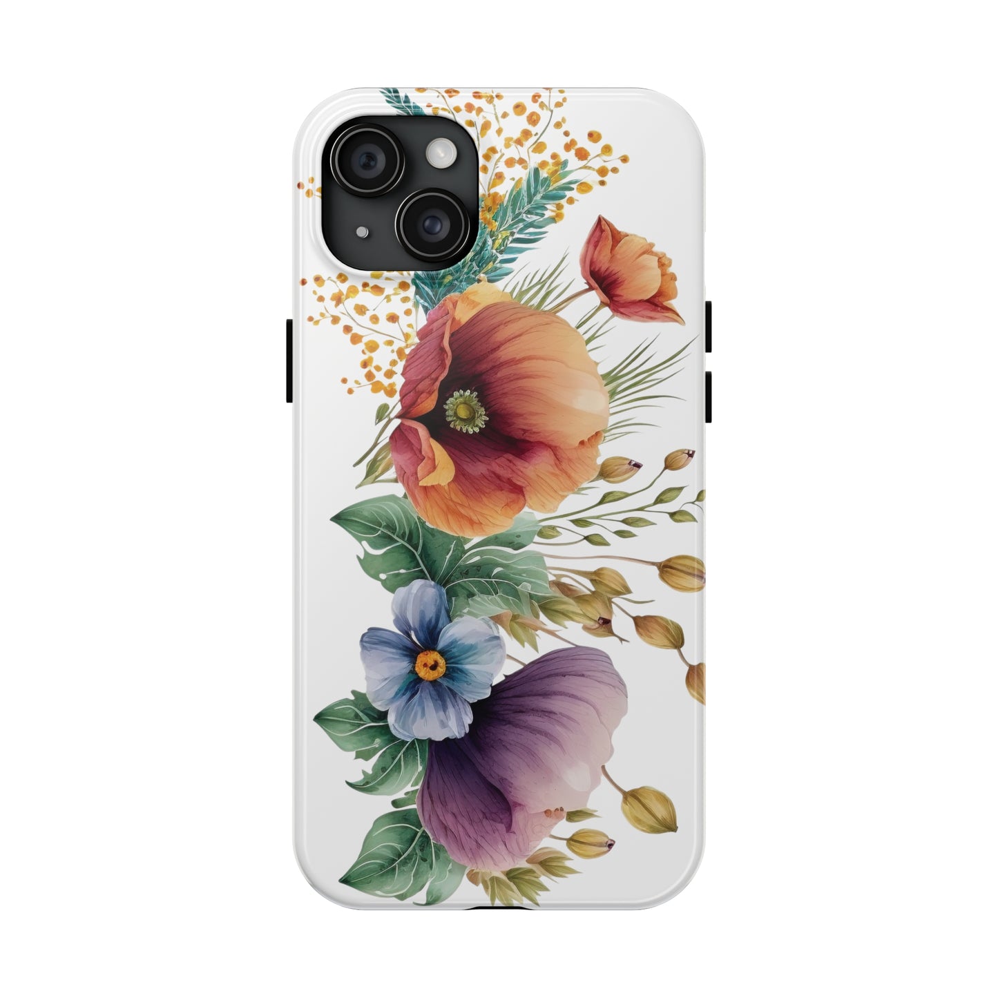 Tough Phone Cases: Watercolor Flower