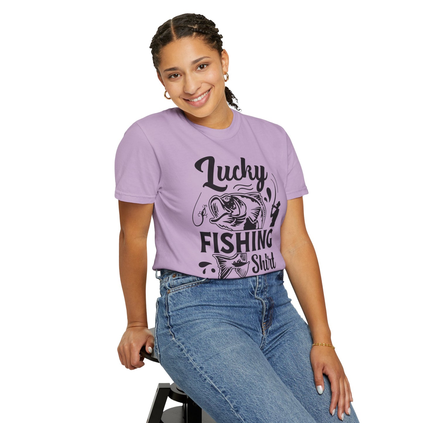 Lucky fishing shirt: Unisex Garment-Dyed T-shirt