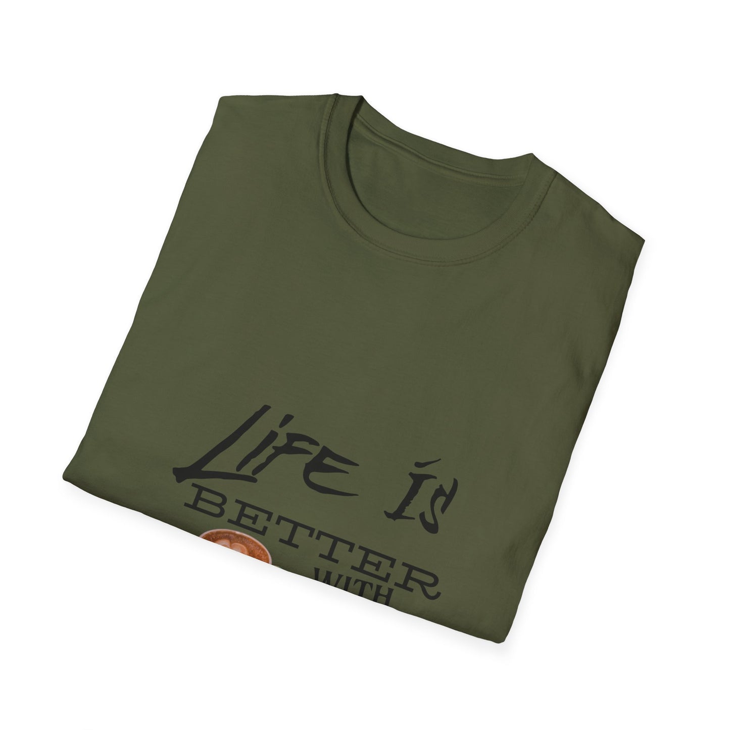 Life Is Better With Coffee - Unisex Softstyle T-Shirt