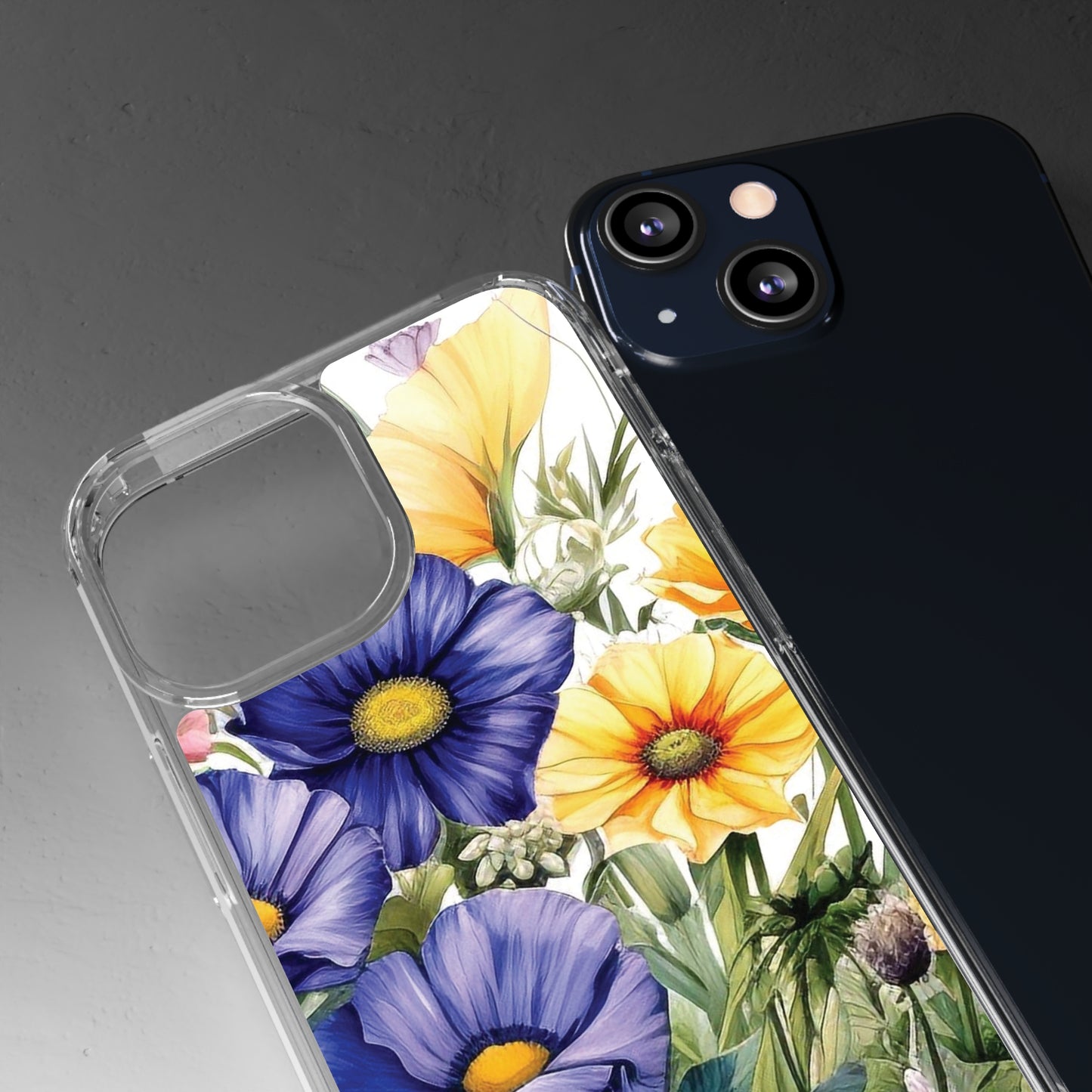 Clear Phone Cases: Watercolor Wild Flowers