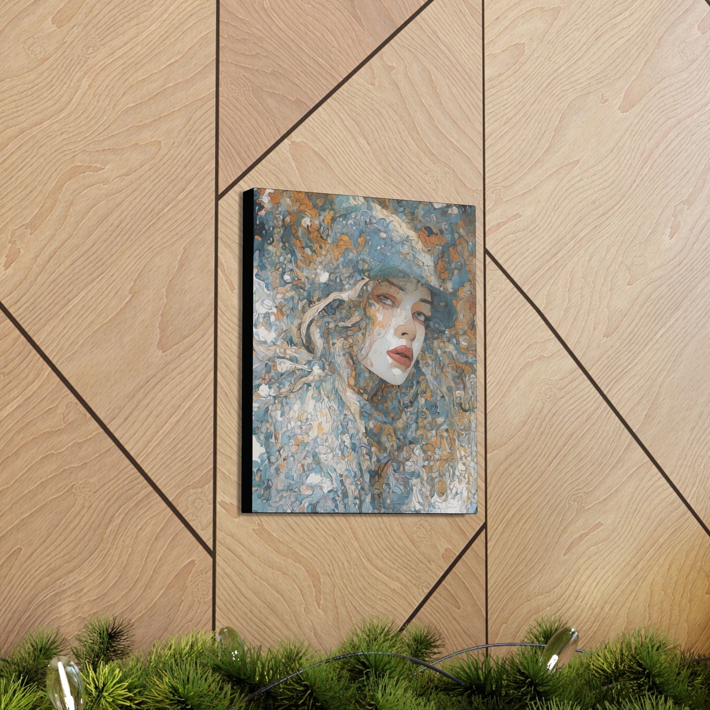 Beautiful Woman Abstract Art: Canvas Gallery Wraps