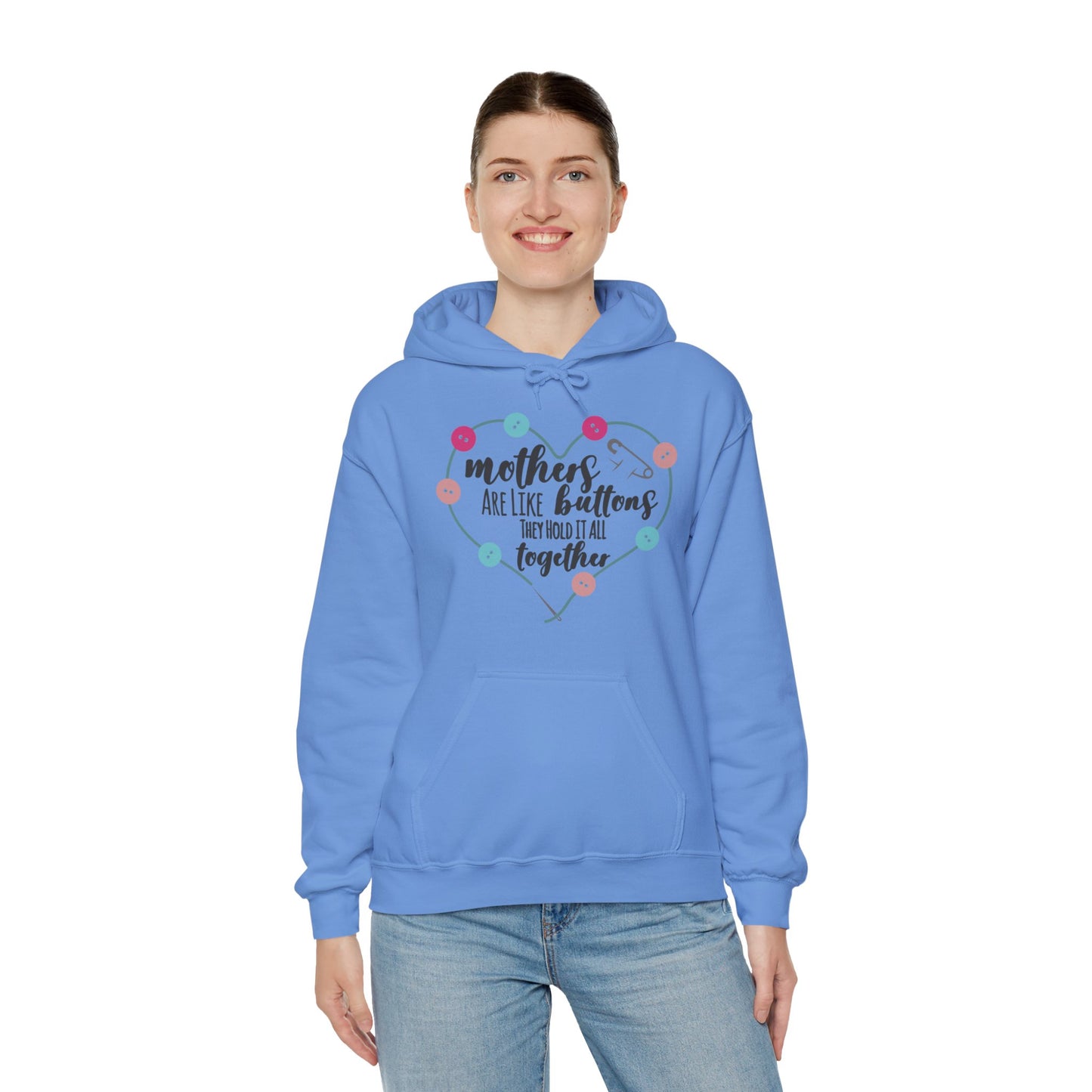 Mothers are like buttons - Unisex Heavy Blend™ Hooded Sweatshirt