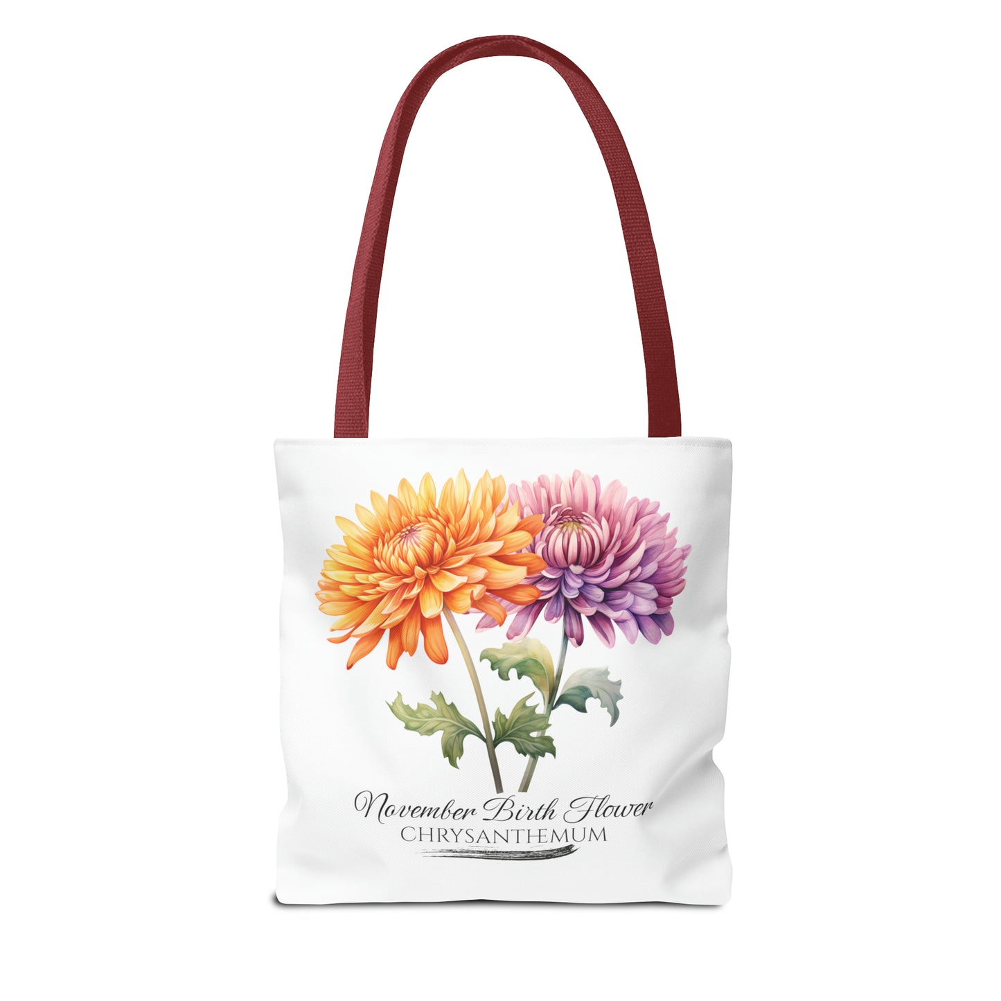 November Birth Flower: Chrysanthemum - Tote Bag (AOP)