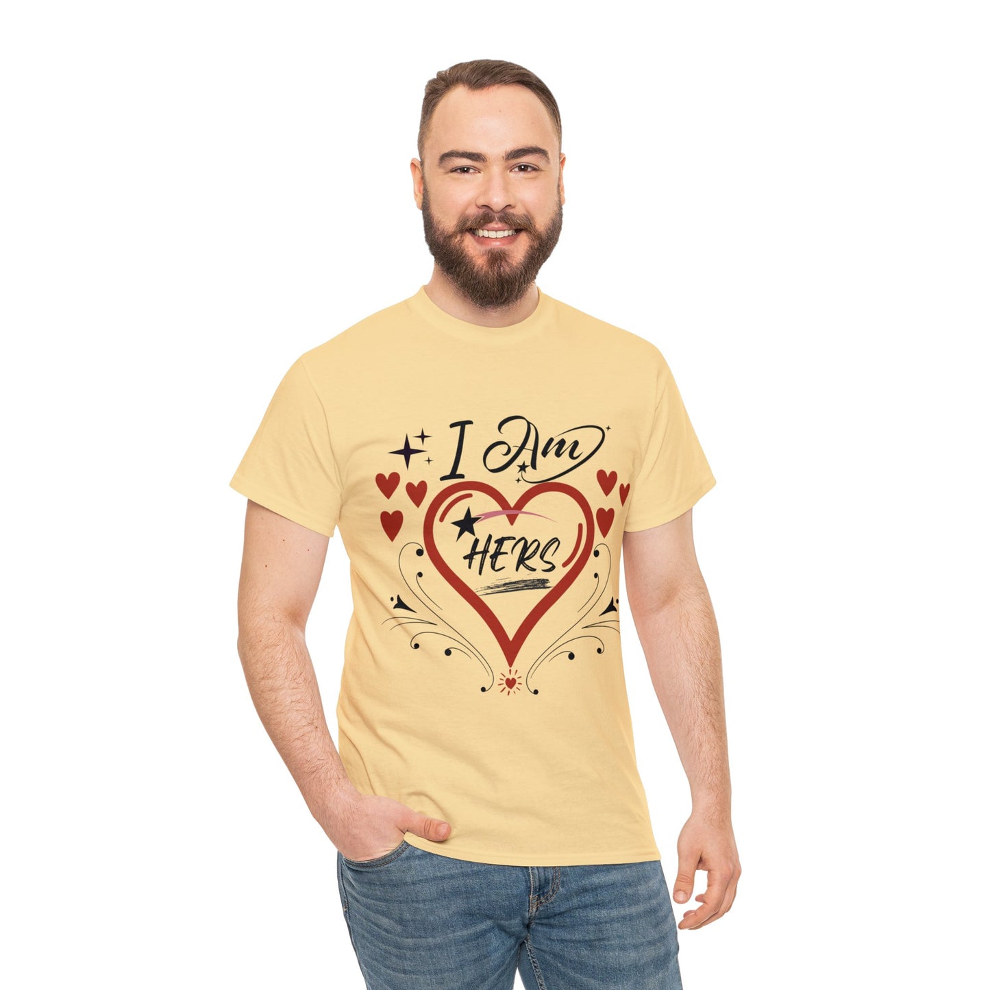 Valentine: I Am Hers1 - Unisex Heavy Cotton Tee