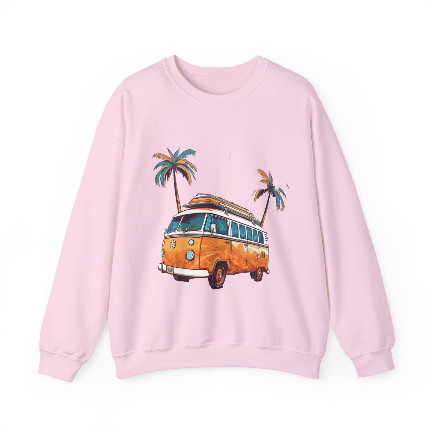 Retro Surf Van - Unisex Heavy Blend™ Crewneck Sweatshirt