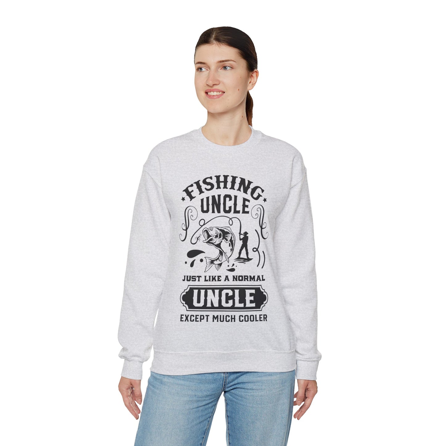 Fishing Uncle - Unisex Heavy Blend™ Crewneck Sweatshirt