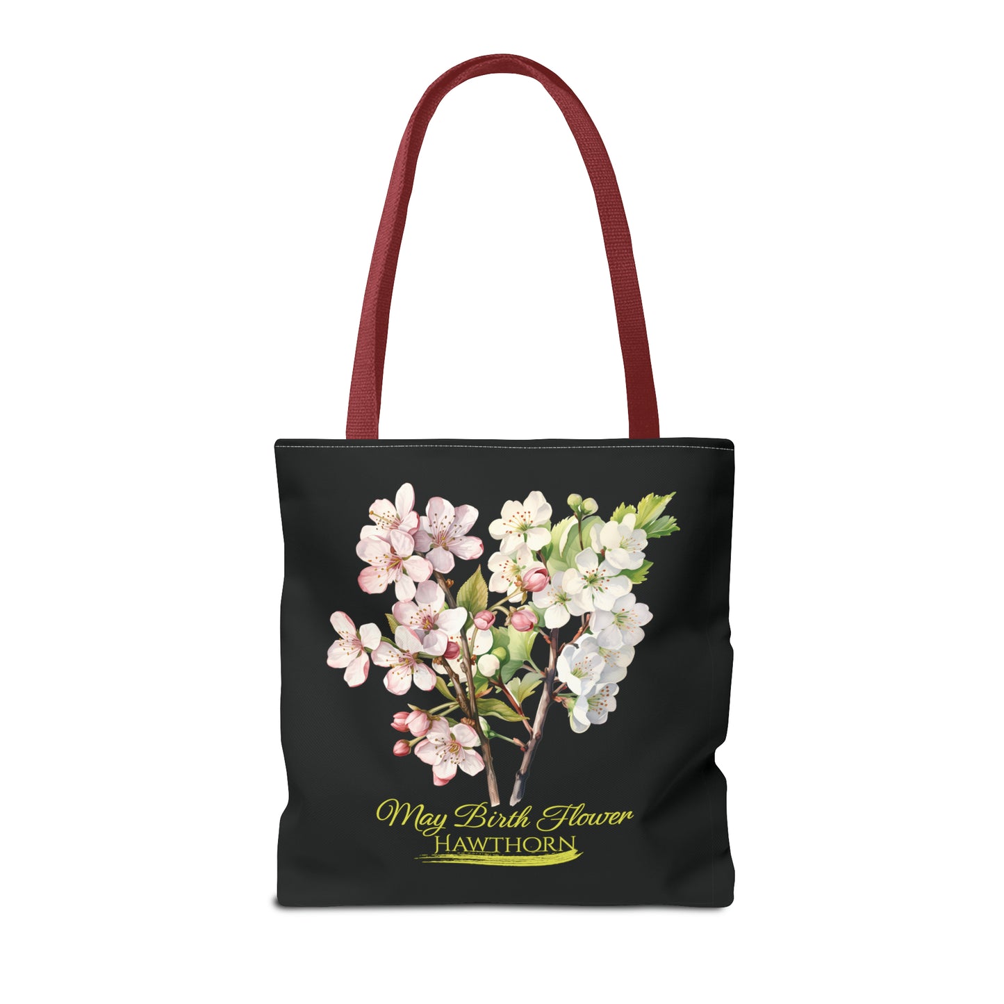 May Birth Flower: Hawthorn - Tote Bag (AOP)