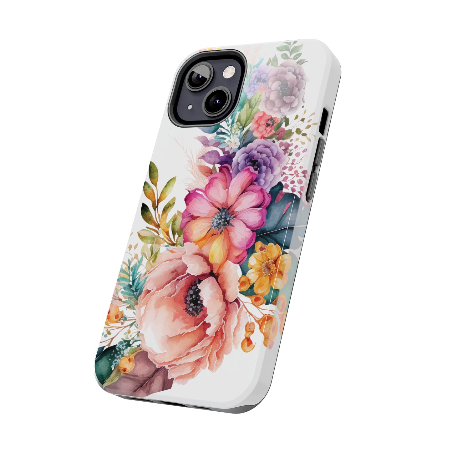 Tough Phone Cases: Watercolor Flowers