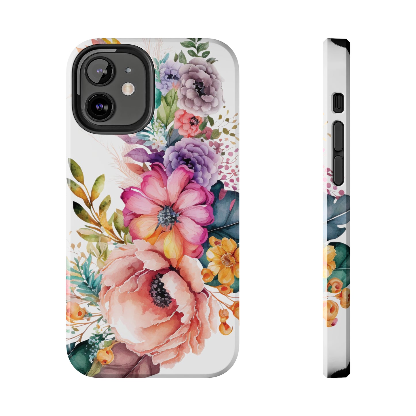 Tough Phone Cases: Watercolor Flowers