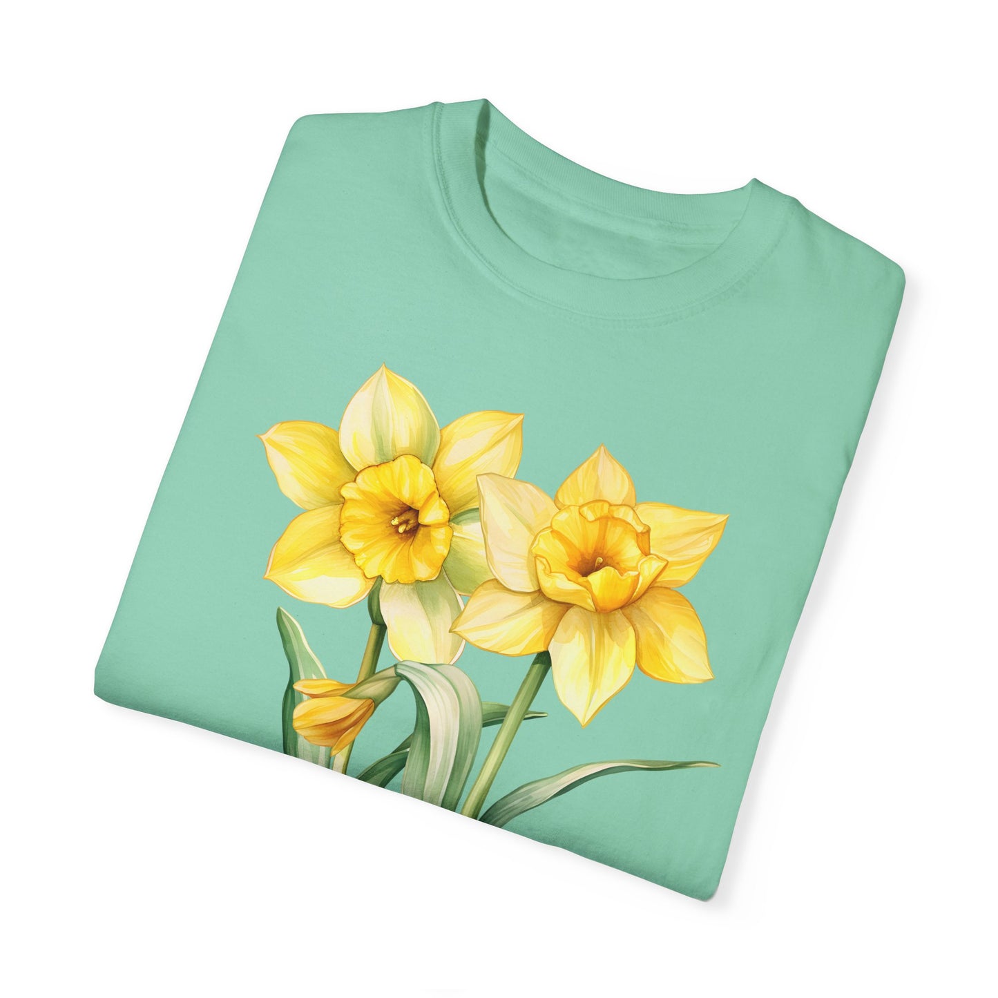 March Birth Flower "Jonquil" - Unisex Garment-Dyed T-shirt