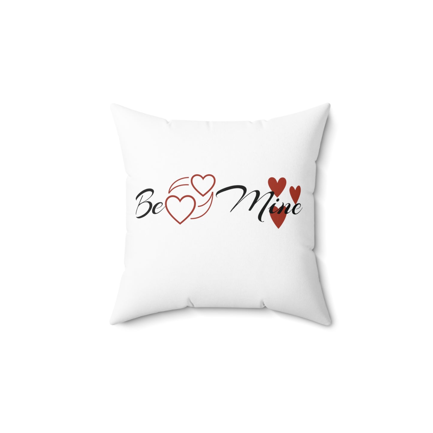 Valentine: Be Mine - Spun Polyester Square Pillow