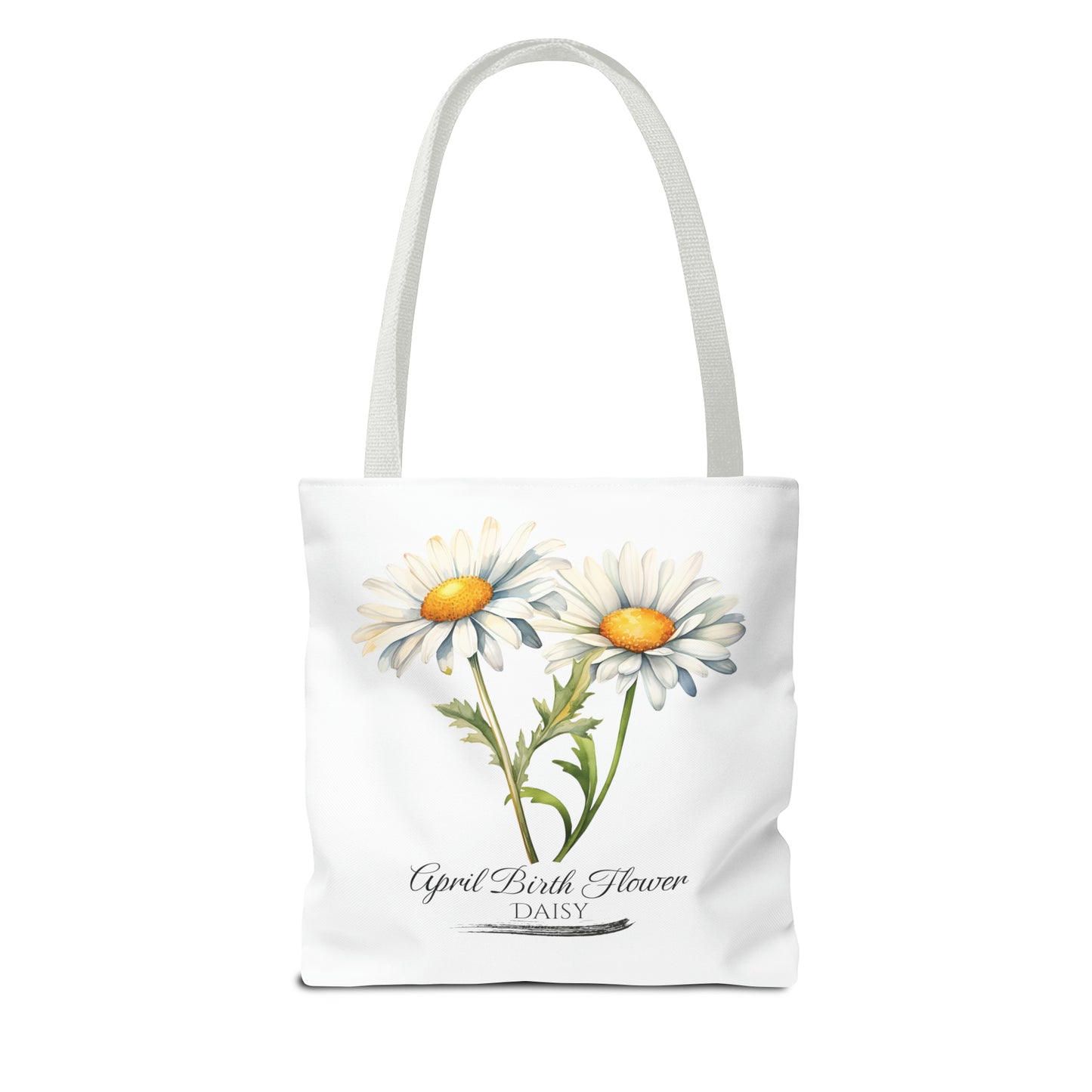 April Birth Flower: Daisy - Tote Bag (AOP)