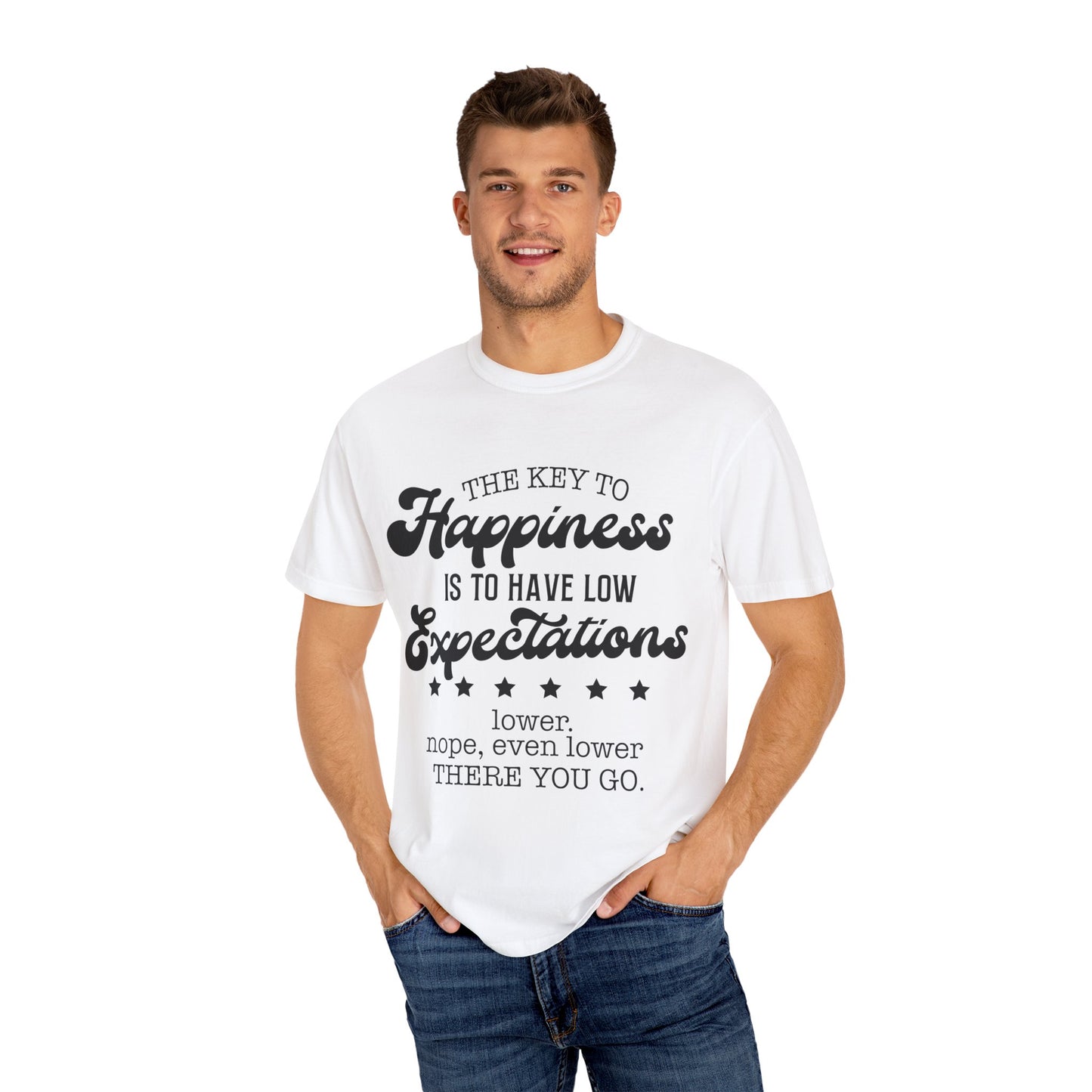 The key to happiness - Unisex Garment-Dyed T-shirt