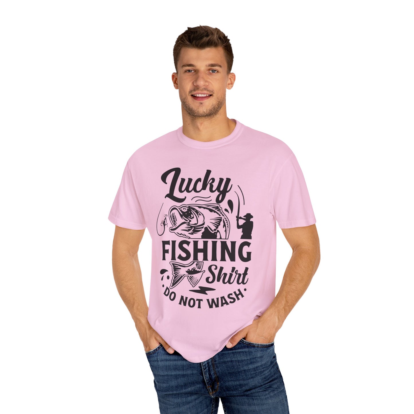 Lucky fishing shirt: Unisex Garment-Dyed T-shirt