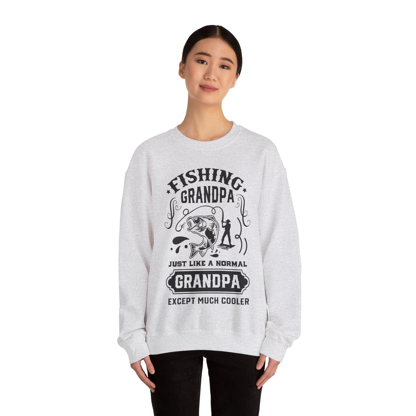 Fishing Grandpa - Unisex Heavy Blend™ Crewneck Sweatshirt