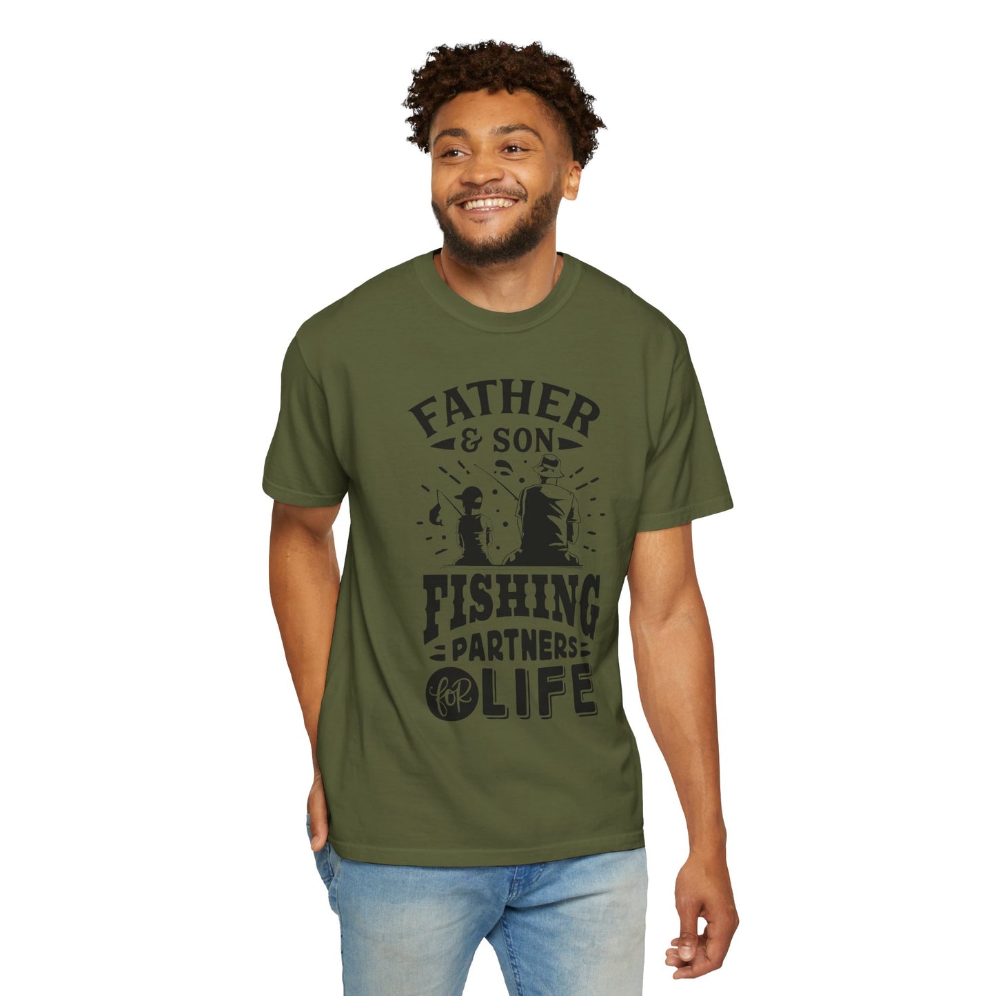 Father and Son forever: Unisex Garment-Dyed T-shirt