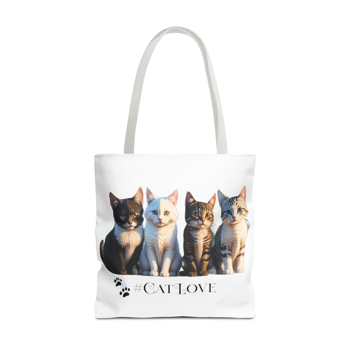 Tote Bag (AOP): #CatLove