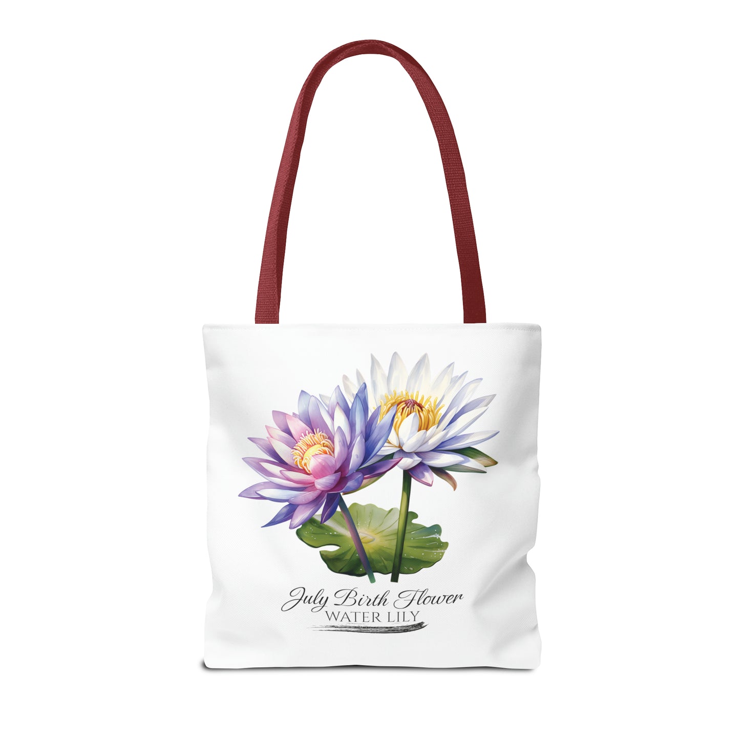 July Birth Flower: Water Lily - Tote Bag (AOP)